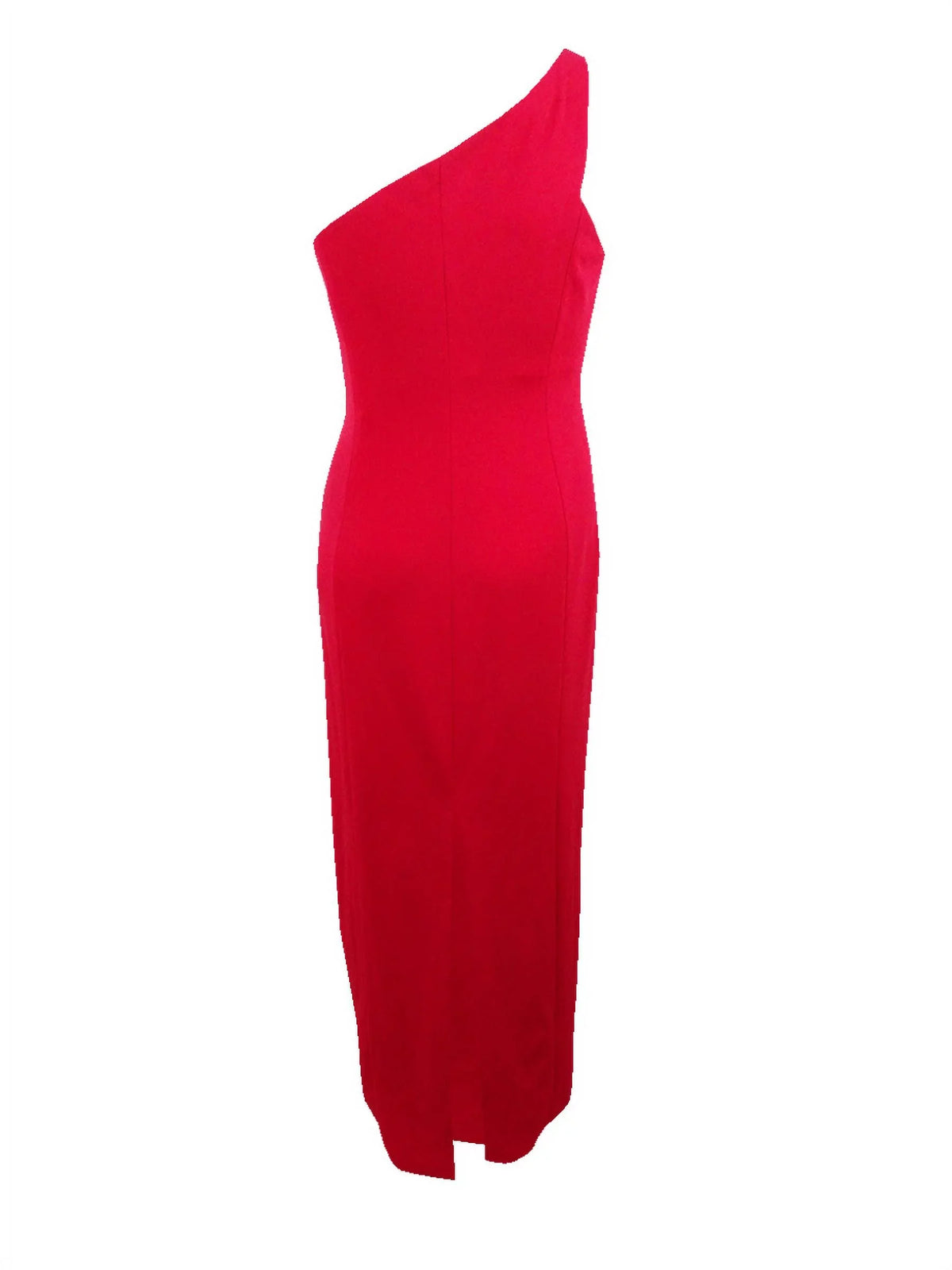One-Shoulder Klein Calvin Slit (14, Gown Women's Red)