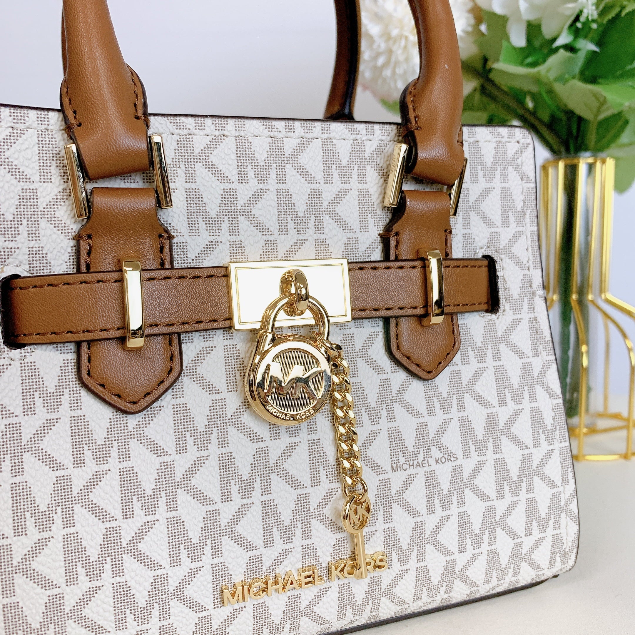 in 35H1GHMS0B Hamilton Signature Crossbody XS Michacl VANILLA Satchel Kors