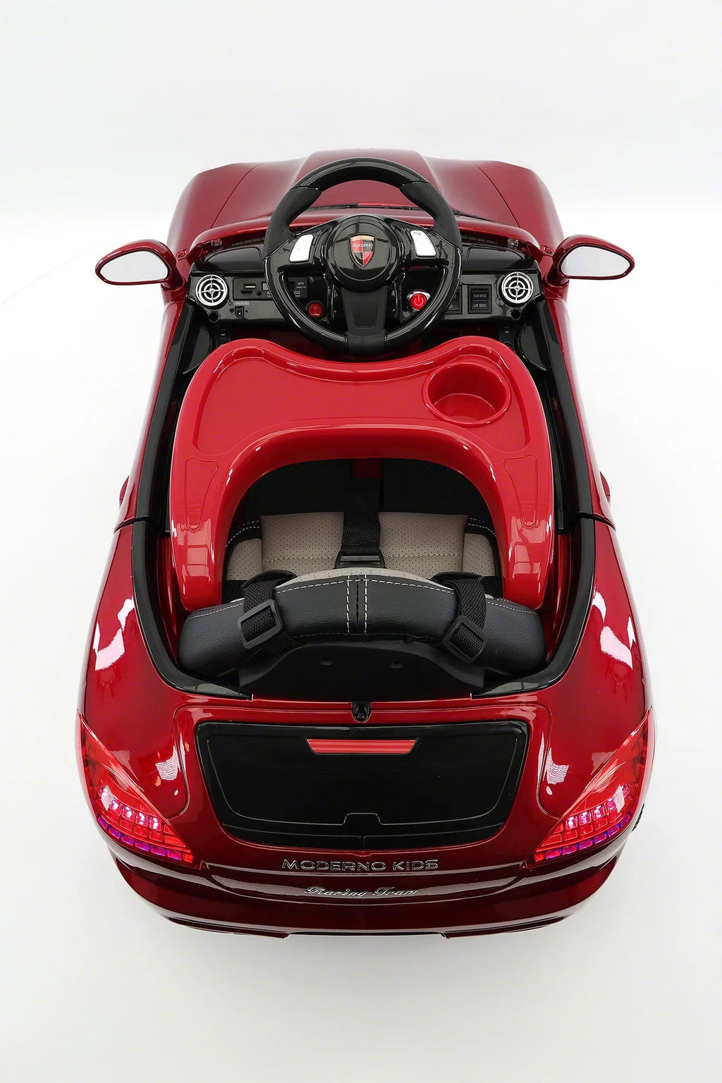 Parental Kids Roadster | with Electric Cherry Red Car 12V Ride-On Remote Kiddie R/C