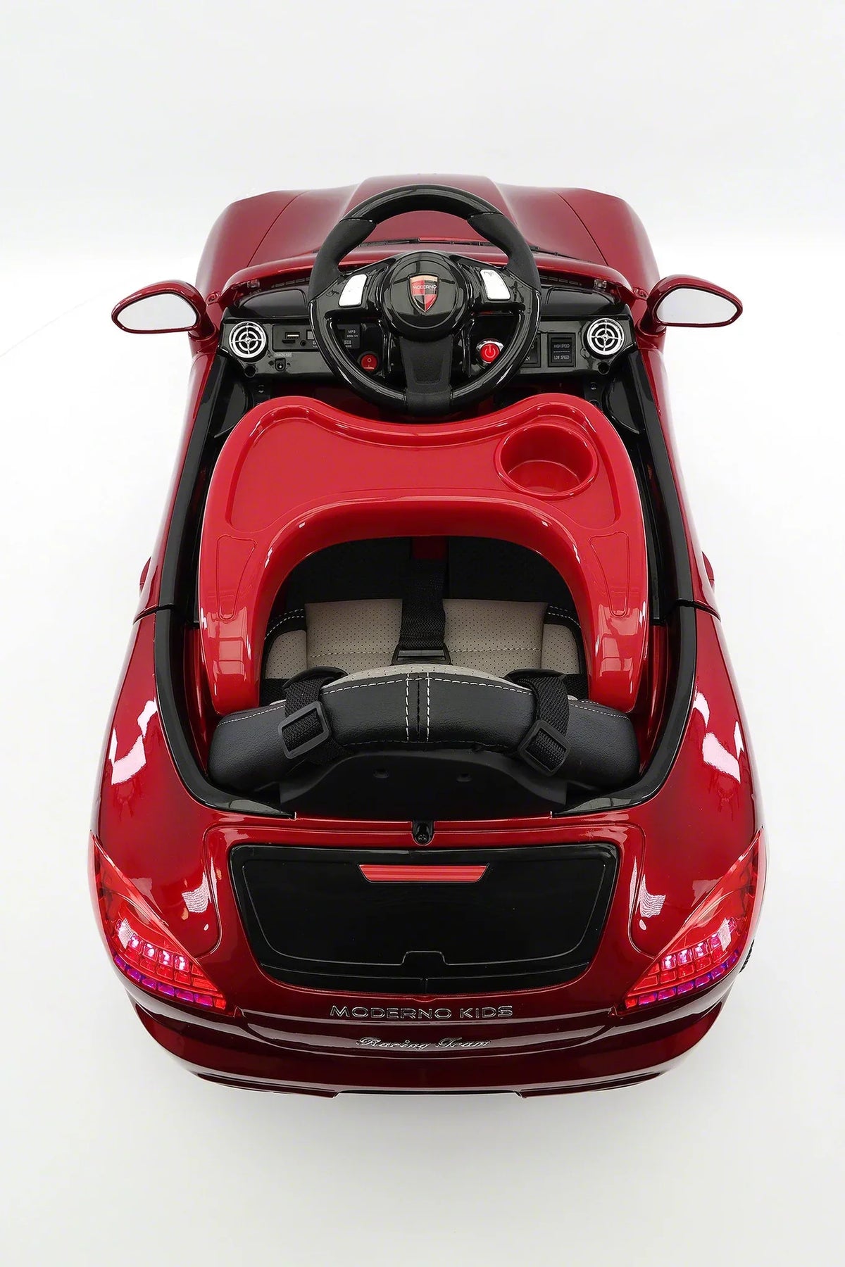 Parental Kids Roadster | with Electric Cherry Red Car 12V Ride-On Remote Kiddie R/C