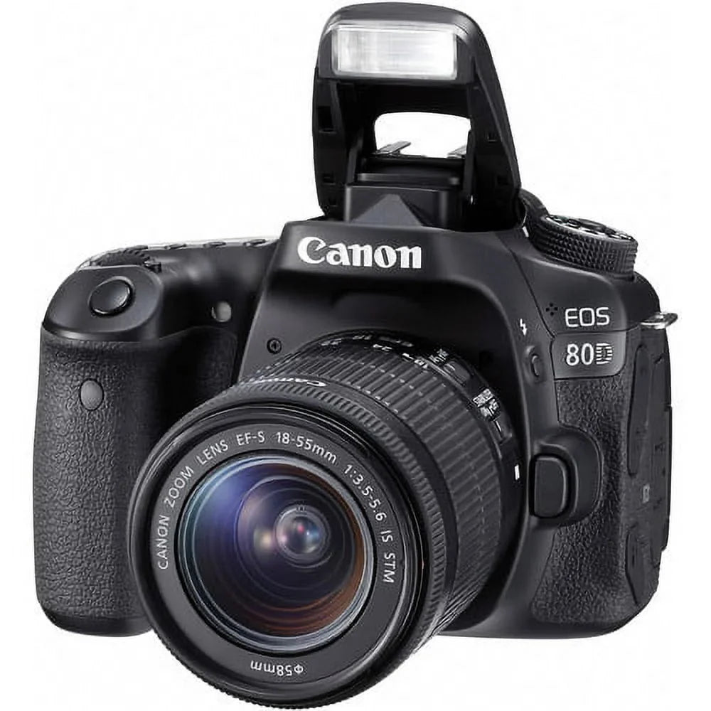 '+ with 16GB Expo Lens 18-55mm EOS Kit Camera DSLR Essentials 80D Canon
