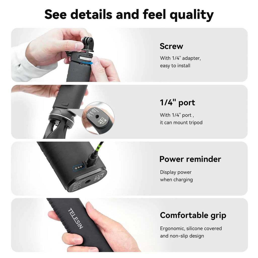 1/4 Stick Inch 1/4 Screw Dsfen Pole Inch With Laoshe Selfie With Stick Qisuo Stick,Pole With Te-css-001 1/4 /pd3.0 Pole Stick Reable Stick