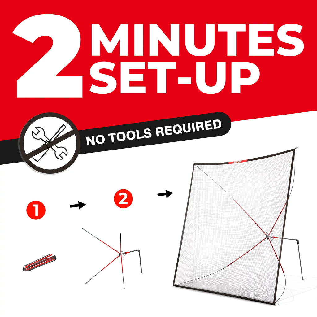 10ft Portable, Ball - Practice Big Swing Black Driving Range, Hitting Home Net Return, Size Auto Golf Aids, Training Net