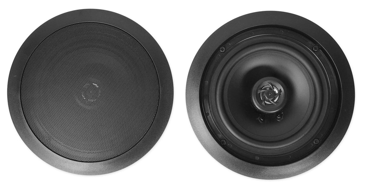 Ceiling Black 6.5" Speakers Theater Home Receiver+4) RX55URIBT Bluetooth