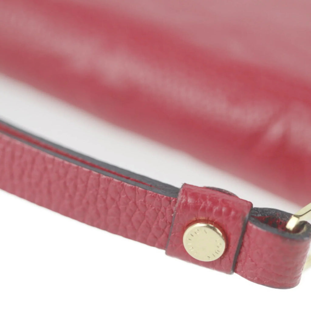 Long Zip Monogram M60737 Louis Around Vuitton Zipper LOUIS VUITTON Round Cerise Pre-Owned (Good) Implant Zippy Wallet