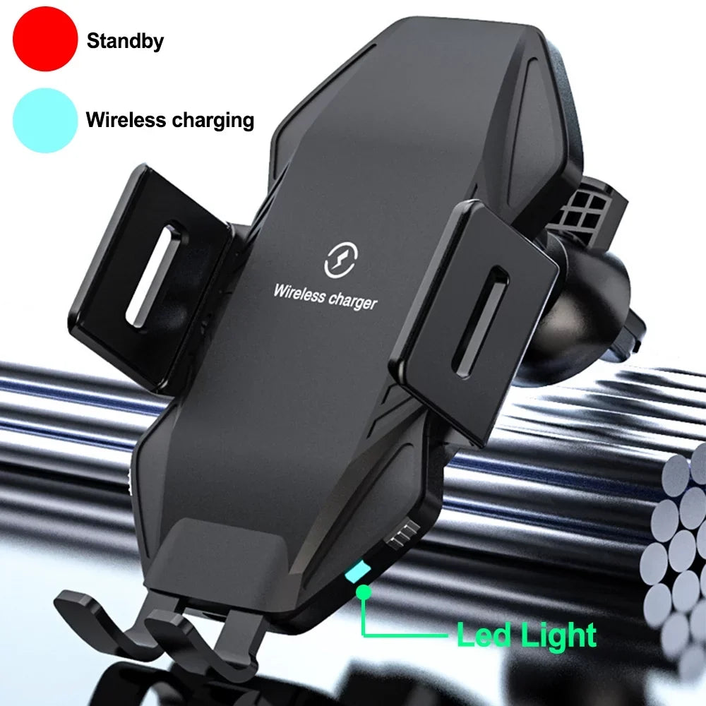 LG, Car iPhone, Air Sensor Wireless Phone Compatible Samsung, Windshield Smart Clamping Car Google, 10W Mount, Dashboard Auto Saoqi Charger, for etc Vent Holder
