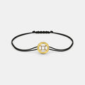 Gemini Yellow SILBERO Elegance 18Kt Cord INDIA Adjustable in Enid Gold - Bracelet The