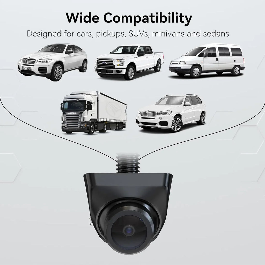 Camera SUV Rear/Front/Side and eRapta Camera Vision Night Truck View Backup for Waterproof Car Pickup 360°Rotatable Sedans Minivan